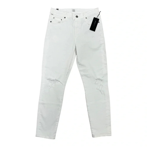 Citizens of Humanity Jeans Rocket High Rise Skinny Crop Distressed Milos 27 NEW - Picture 4 of 13